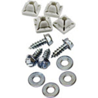 Custom Accessories Metal/Nylon License Plate Fasteners (Pack of 6).
