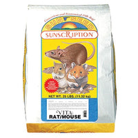 Vita Rat and Mouse Food 25 lb Bulk Nutritional Feed for Small Pets