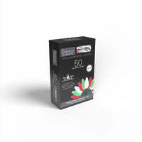 Celebrations Platinum LED C6 Red/Green/Clear 50 ct String Christmas Lights 25 ft. - Deal of The Week