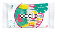 Ocelo Delicate, Light Duty Sponge For Multi-Purpose 3.7 in. L 2 pk (Pack of 12)