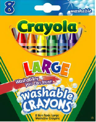 Crayola 52-3280 Large Crayola® Washable Crayons (Pack of 12)