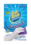 Soft Scrub Vinyl Cleaning Gloves M White 1 pair