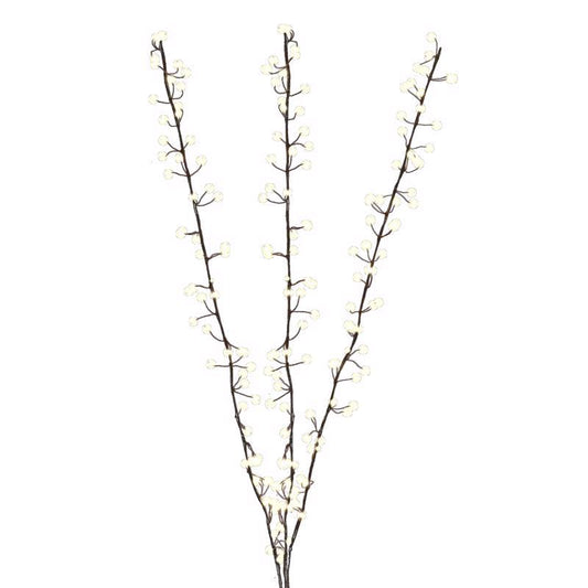 Celebrations LED Pure White Lighted Branches 38 in. Yard Decor (Pack of 6)