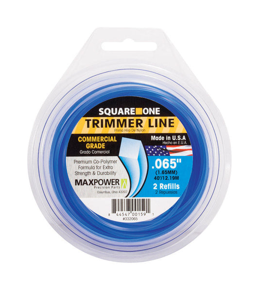 MaxPower Square One Commercial Grade 0.065 in. Dia. x 40 ft. L Trimmer Line (Pack of 10)