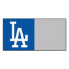 MLB - Los Angeles Dodgers Gray Team Carpet Tiles - 45 Sq Ft.