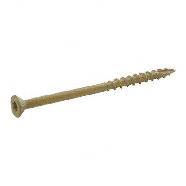 Tornillos para cubierta con cabeza en forma de corneta PrimeGuard Plus n.º 9 x 3 pulg., 5 lb (paquete de 4)