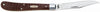 Case Slimline Trapper Brown Stainless Steel 7.25 in. Pocket Knife