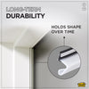 M-D Building Products PLATINUM White Rubber Kerf Molding For Doors 81 in. L X 0.63 in. (Pack of 20)