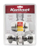 Kwikset Cove Venetian Bronze Knob and Single Cylinder Deadbolt 1-3/4 in.