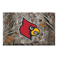 University of Louisville Camo Rubber Scraper Door Mat