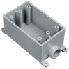 Cantex 18 cu in Rectangle PVC 1 gang Electrical Box Gray