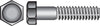 HILLMAN 3/8 in. D X 8 in. L Zinc Plated Steel Hex Bolt 50 pk - Open Box