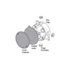 Sigma Electric Round Stamped Steel 4.13 in. H X 4.13 in. W Flat Box Cover