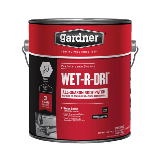 Black Jack Gloss Black Patching Cement All-Weather Roof Cement 1 Qt.