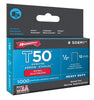Arrow Fastener T50 3/8 in. W x 1/2 in. L 18 Ga. Flat Crown Heavy Duty Staples 1000 pk