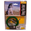 PDQ Green / Silver Tie-Out Vinyl Coated Cable Dog Tie Out Small
