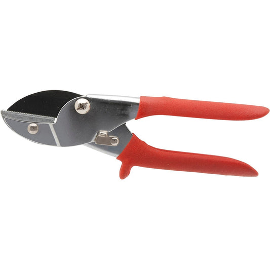 Bond Carbon Steel Blade/Bristle Non Slip Grip Anvil Pruner Cutting with Red Plastic Handle 1/2 in.