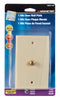 Monster Cable Just Hook It Up Ivory 1 gang Plastic Coaxial Wall Plate 1 pk (Pack of 6)
