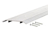 M-D 0.5 in. H X 5 in. W X 36 in. L Mill Aluminum Fluted Saddle Threshold Silver