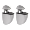 Dolle Jam 3 in. H X 1 in. W X 1.6 in. D Silver Metal Shelf Clips