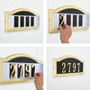 Hillman Distinctions Brushed Nickel Plastic Rectangle Address Plate (Pack of 3)