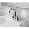Homewerks Chrome Motion Sensing Modern Centerset Bathroom Sink Faucet 4 in.