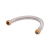 SharkBite 1/2 in. Push Fit X 3/4 in. D FIP 15 in. Stainless Steel Water Heater Supply Connector - Deal of The Week