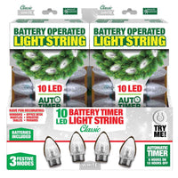 Magic Seasons LED White 10 ct String Christmas Lights (Pack of 12)