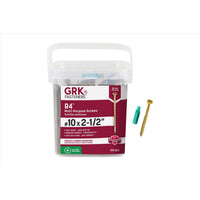 GRK Fasteners R4 No. 10 X 2-1/2 in. L Star Coated W-Cut Multi-Purpose Screws 470 pk
