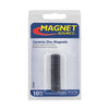 Magnet Source .187 in. L X .5 in. W Black Disc Magnets 0.5 lb. pull 10 pc - Open Box