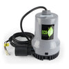 ECO-FLO 1/4 HP 2700 gph Thermoplastic Tethered Float Switch Battery Backup Sump Pump 8 ft