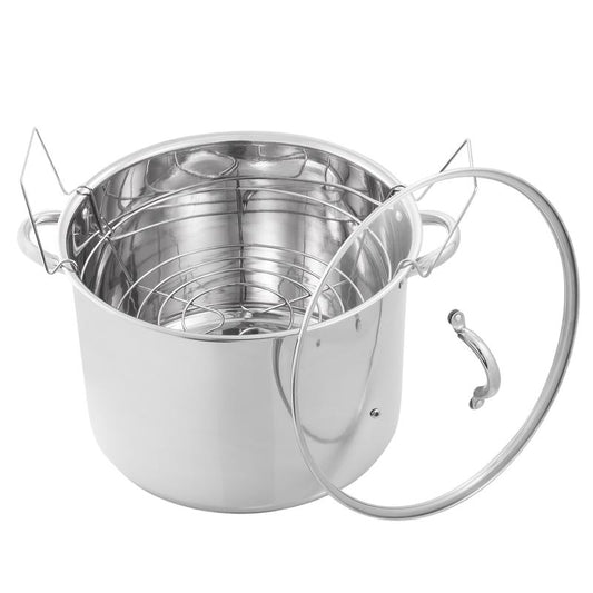 McSunley Stainless Steel Canner 14.25 in. 21.5 qt Silver