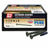 PrimeGuard Plus No. 8 x 1-1/4 in L Star Bugle Head Deck Screws 1 lb (Pack of 12)