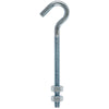 Hampton Small Zinc-Plated Silver Steel 4 in. L Clothesline Bolt Hook 80 lb. 1 pk (Pack of 10)