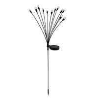 Alpine Black/Silver Metal/Plastic 27 in. H Firefly Solar Garden Stake (Pack of 20)