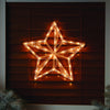IG Design White Star Silhouette Window Decoration
