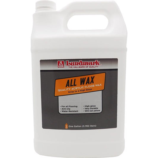 Lundmark All Wax High Gloss Anti-Slip Floor Wax Liquid 1 gal. (Pack of 2)