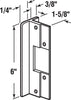 Prime-Line 8.438 in. H X 6 in. L Silver Extruded Aluminum Door Lock Guards - Deal of The Week