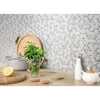Smart Tiles 8.95 in. W X 8.97 in. L Gray Glazed Vinyl Adhesive Wall Tile 4 pc (Pack of 6)
