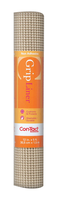 Con-Tact Brand BeadedGrip 5 ft. L x 12 in. W Taupe Non-Adhesive Shelf Liner (Pack of 6)