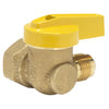 Homewerks 1/2 in. Brass Flare x FIP Ball Valve Quarter-Turn Lever For Gas