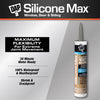 DAP Silicone Max Gray Silicone All Purpose Sealant 10.1 oz (Pack of 12)