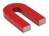 Master Magnetics 07225 2 X 1 X 0.25 Red Alnico Horseshoe Magnet With Keeper