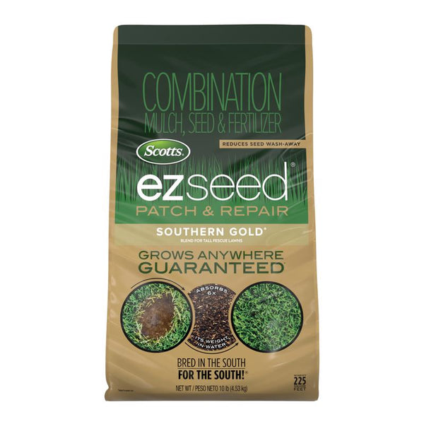 Mezcla Scotts EZ Seed para reparar áreas de césped de festuca alta al sol o a la sombra, 10 lb