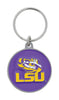Hillman Louisina State University Metal Silver Decorative Key Chain (Pack of 3).