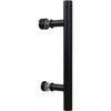 National Hardware Madison Matte Black Steel Pull Handle 1 pc