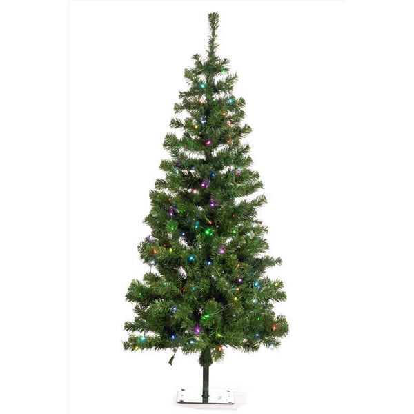 Árbol de Navidad Celebrations de 4-1/2 ft., completo, con LED, 170 unidades, de colores brillantes cambiantes