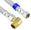 Lasco 3/8 in. Compression X 3/8 in. D Compression 72 in. Braided Stainless Steel Dishwasher Supply L