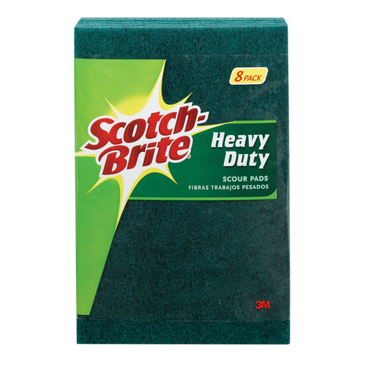 Scotch-Brite Heavy Duty Scouring Pad For Pots and Pans 6 in. L 8 pk (Pack of 8)