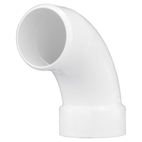 Charlotte Pipe Schedule 40 1-1/2 in. Spigot X 1-1/2 in. D Hub PVC 90 Degree Elbow 1 pk - Deal of The Week
